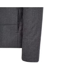 Paul Smith | Gray Men's Grey Marl Wool-flannel Wadded Jacket for Men | Lyst