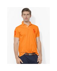 Polo Ralph Lauren | Orange Custom-fit Big Pony Polo for Men | Lyst