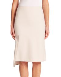 3.1 Phillip Lim | Beige Broken Line Wool Skirt | Lyst