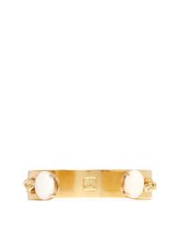 Ela Stone | Metallic 'Jane' Curb Chain Stone Cuff | Lyst