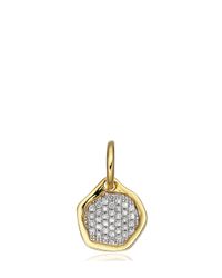 Monica Vinader | White Riva Diamond Mini Pendant | Lyst
