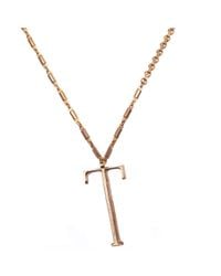 Lulu Frost - Metallic Plaza Letter T Necklace - Lyst