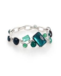 Ippolita | Blue Rock Candy Wonderland Neptune Semi-precious Multi-stone & Sterling Silver Cluster Bracelet | Lyst