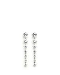 CZ by Kenneth Jay Lane | Metallic Graduating Brilliant Cut Cubic Zirconia Earrings | Lyst