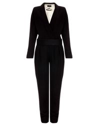 Isabel Marant | Black Ofira Smoking Linen Jumpsuit | Lyst