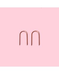 MZ Wallace | Metallic Wishbone Earring | Lyst