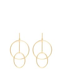 Stella McCartney | Metallic Ring Stud Drop Brass Earrings | Lyst