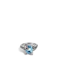 John Hardy | Blue Naga Small Octagon Ring | Lyst