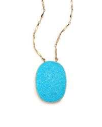 kate spade new york | Metallic Pave The Way Long Pendant Necklace | Lyst