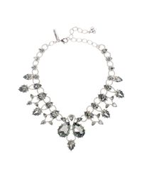 Oscar de la Renta | Black Diamond Pear Stone Necklace | Lyst