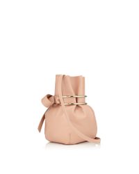 Jimmy Choo | Eve Ballet Pink Nappa Leather Bucket Bag | Lyst