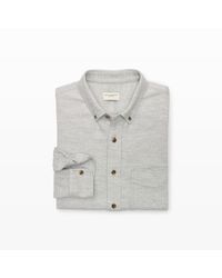 Club Monaco | Gray Slim-fit Twill Shirt for Men | Lyst