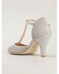 Lyst Repetto T Bar Pumps In Gray Women S Gray T Bar Pumps