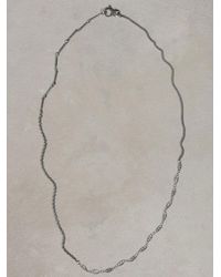 John Varvatos | Gray Asymmetric Silver Necklace for Men | Lyst