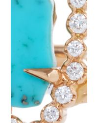 Jordan Alexander | Blue Mo Exclusive: One Of A Kind 18k Gold Turquoise And Pearl Slice Bracelet | Lyst