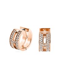Michael Kors - Metallic Brilliance Pave Hug Earrings - Lyst