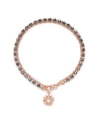 Astley Clarke | Metallic 'Sun' 18K Rose Gold Hematite Friendship Bracelet - Revival & Light | Lyst