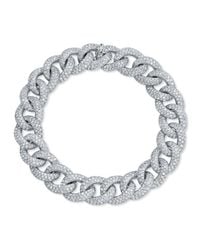 Anne Sisteron - Metallic 14kt White Gold Diamond Luxe Chain Link Bracelet - Lyst