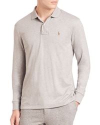 Polo Ralph Lauren | Gray Cotton Polo for Men | Lyst