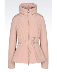 Armani Jeans | Pink Down Coat | Lyst