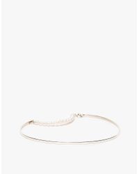 Vibe Harsløf | Metallic Anklet Pearls Dangling | Lyst