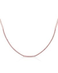 Anne Sisteron - Pink 14kt Rose Gold Diamond Abby Necklace - Lyst