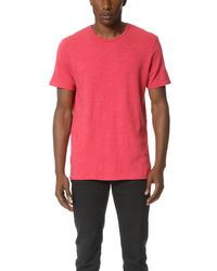 Rag & Bone - Red Basic Pocket Tee for Men - Lyst