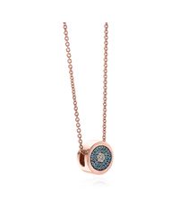 Monica Vinader | Metallic Evil Eye Necklace | Lyst