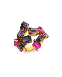 Erickson Beamon | Multicolor Velvet Underground Crystal Cluster Ring | Lyst