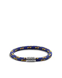 John Hardy | Blue Classic Chain Cord Bracelet for Men | Lyst