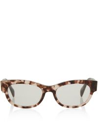 prada pink tortoise glasses