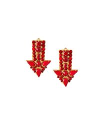 Stella McCartney | Red Arrow Earrings | Lyst