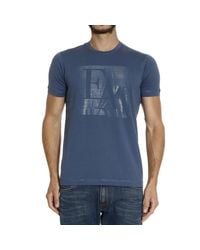 Emporio Armani | Blue T-shirt for Men | Lyst