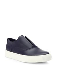 Vince | Blue Nelson Leather Slip-on Skate Shoes | Lyst
