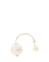 Delfina Delettrez | Metallic Pearl Piercing Earrings | Lyst