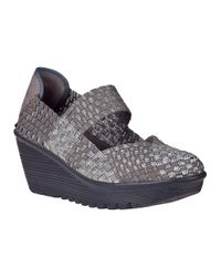 Bernie Mev | Gray Lulia Wedge Sneaker Light Grey Fabric | Lyst