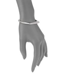 Michael Kors | Metallic Matchstick Pavé Bangle Bracelet/silvertone | Lyst