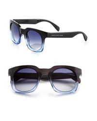 Marc By Marc Jacobs | Blue Structural 47Mm Square Sunglasses | Lyst