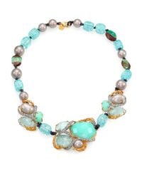 Alexis Bittar | Multicolor Multistone Beaded Strand Necklace for Men | Lyst