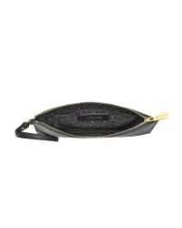 Michael Kors - Black Large Jet Set Travel Zip Clutch - Lyst