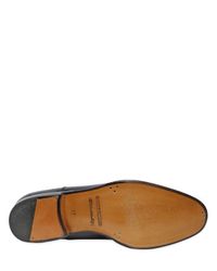 DSquared² | Black Waxed Leather Oxford Lace-up Shoes for Men | Lyst