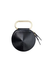 3.1 Phillip Lim | Black Alix Circle Leather Clutch | Lyst
