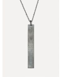 Parts Of 4 | Metallic Black Silver Plate Necklace Hole for Men | Lyst