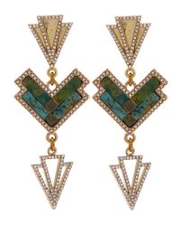 Lulu Frost - Metallic Jackie Drop Earring - Lyst