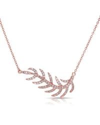 Anne Sisteron - Multicolor 14kt Rose Gold Diamond Vine Necklace - Lyst