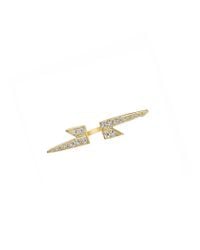 Anita Ko - Metallic Single Lightning Earring - Lyst