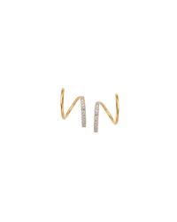 Maria Black - Metallic Bela Blanc Twirl Earring - Lyst