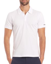 Porsche Design | White Solid Polo for Men | Lyst