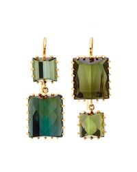 Renee Lewis | Green One Of A Kind Alternating Chrome Tourmaline Earrings | Lyst