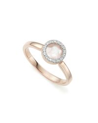 Monica Vinader | Metallic Naida Mini Lotus Ring | Lyst